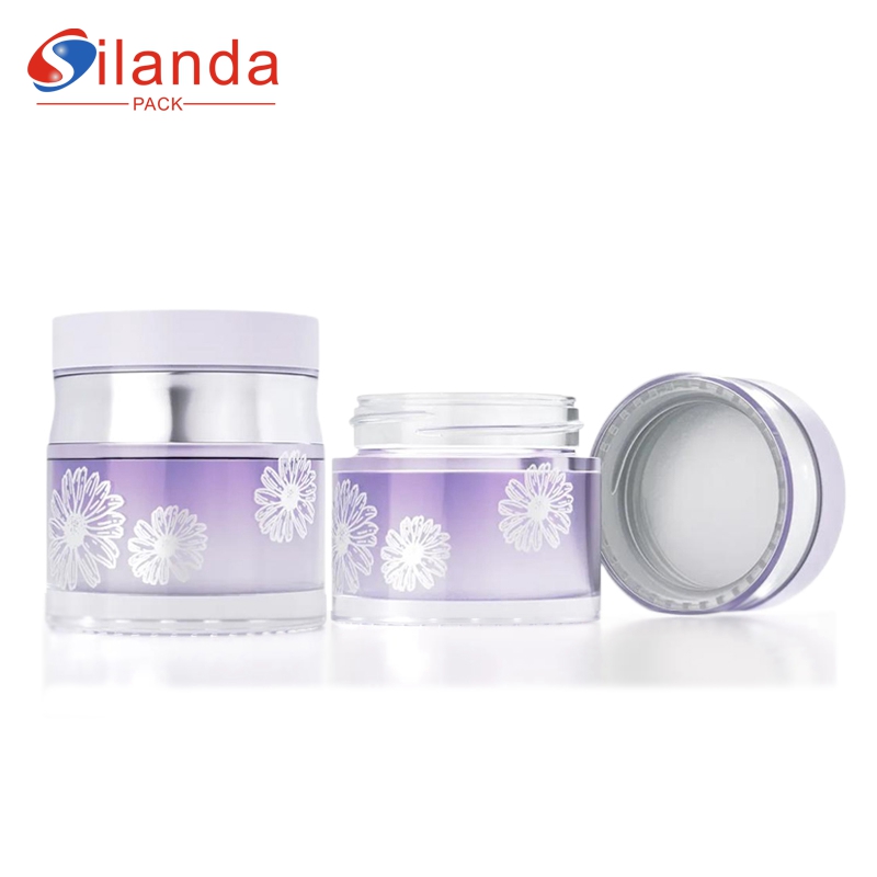 Luxury 80g Glass Cream Jar Thick Bottom Skincare Packing Bottles 