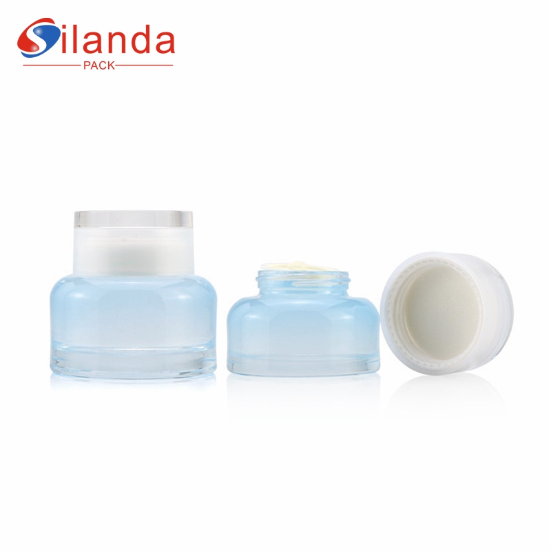 New 30g 50g Glass Cream Jar Cosmetic Skincare Packing Bottles 