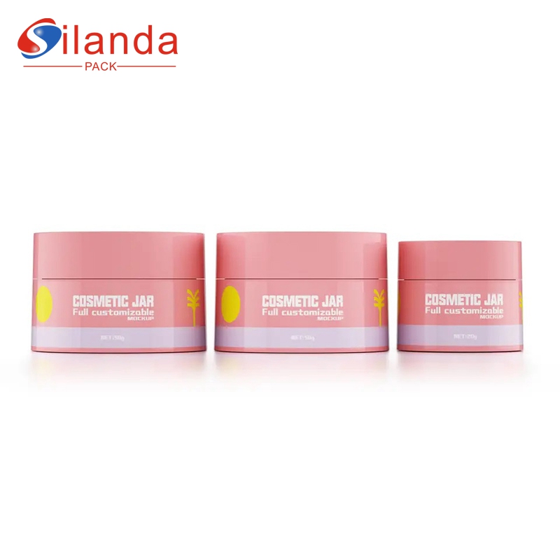 Pink 30g 50g Plastic Cream Jar Cosmetic Skincare Packing Bottles Body Balm Container 