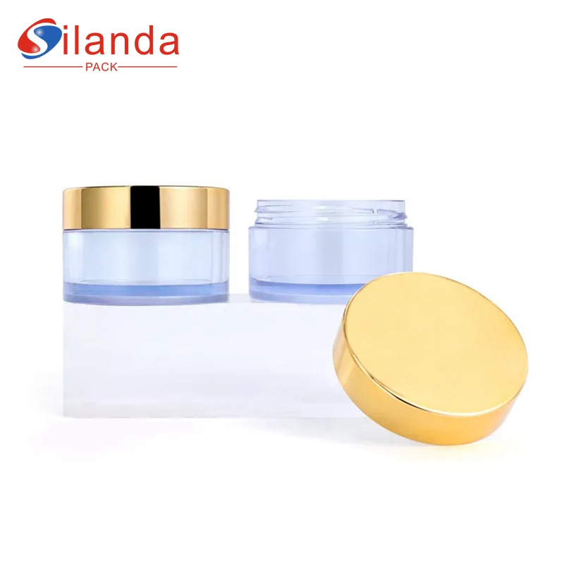 Transparent 50g Acrylic Cream Jar Plastic Cosmetic Skincare Packing Bottles Face Moisturizer Body Scrub Container  