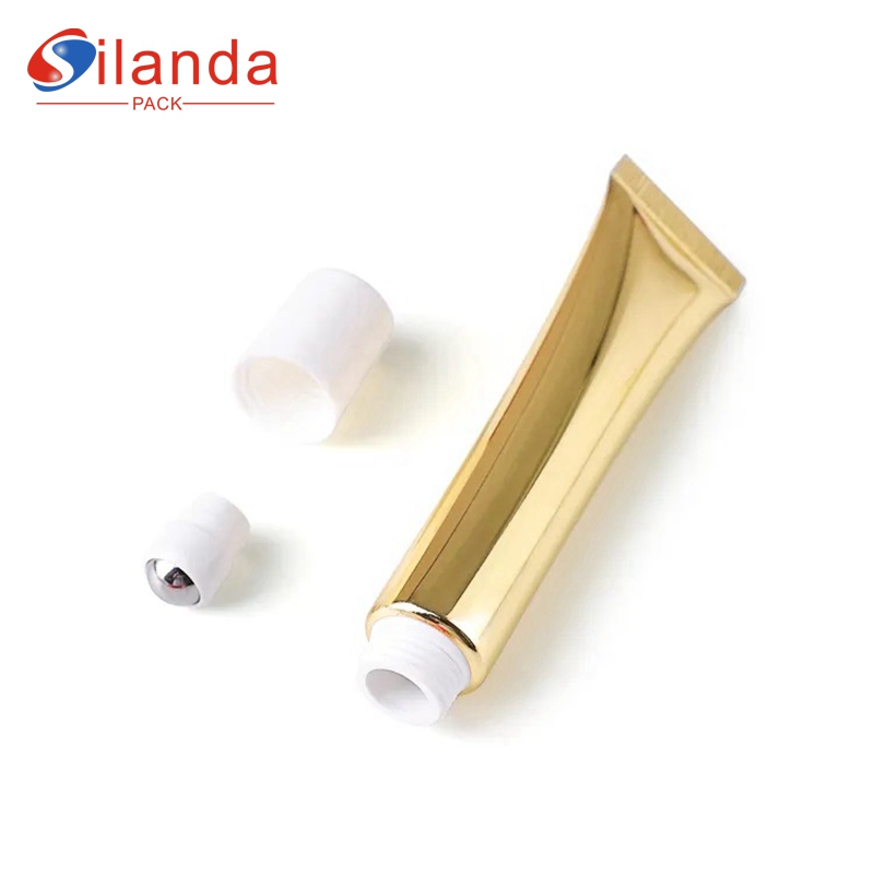 10ml 15ml 20ml Soft Cosmetic Eye Cream Tube with Roller Ball Plastic Tubes Skincare Squeeze Packaging Container  