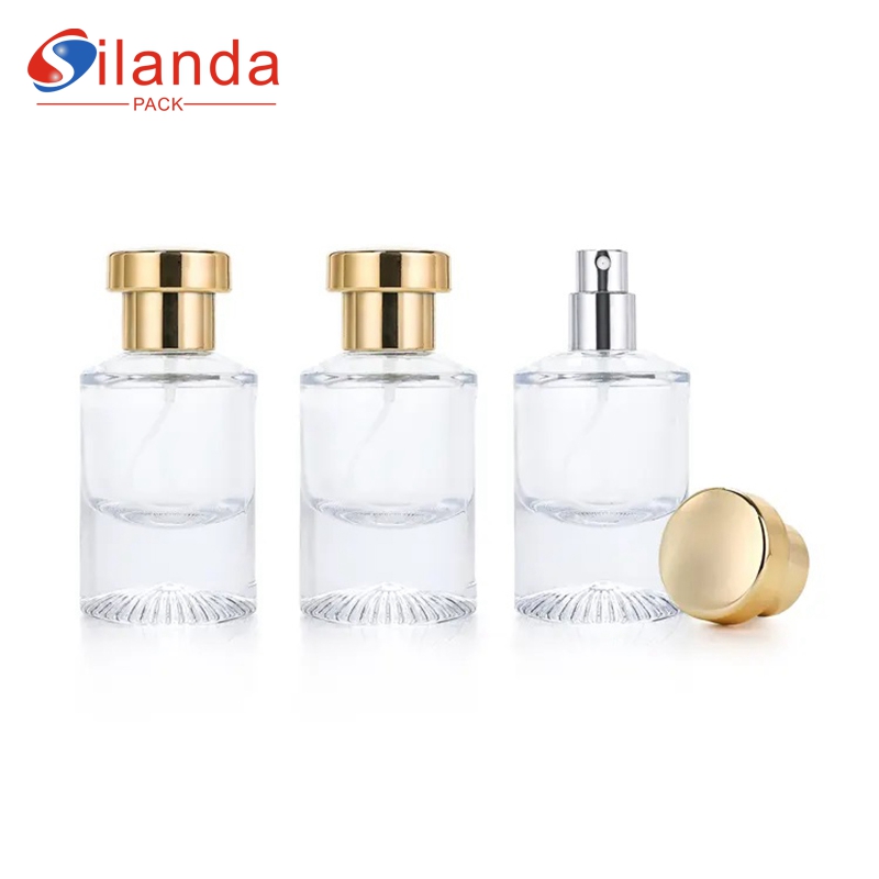 Thick Bottom 30ml 50ml 100ml Glass Perfume Bottle Fine Mist Travel Portable Round Spray Perfumery Container Fragrance Bottles 