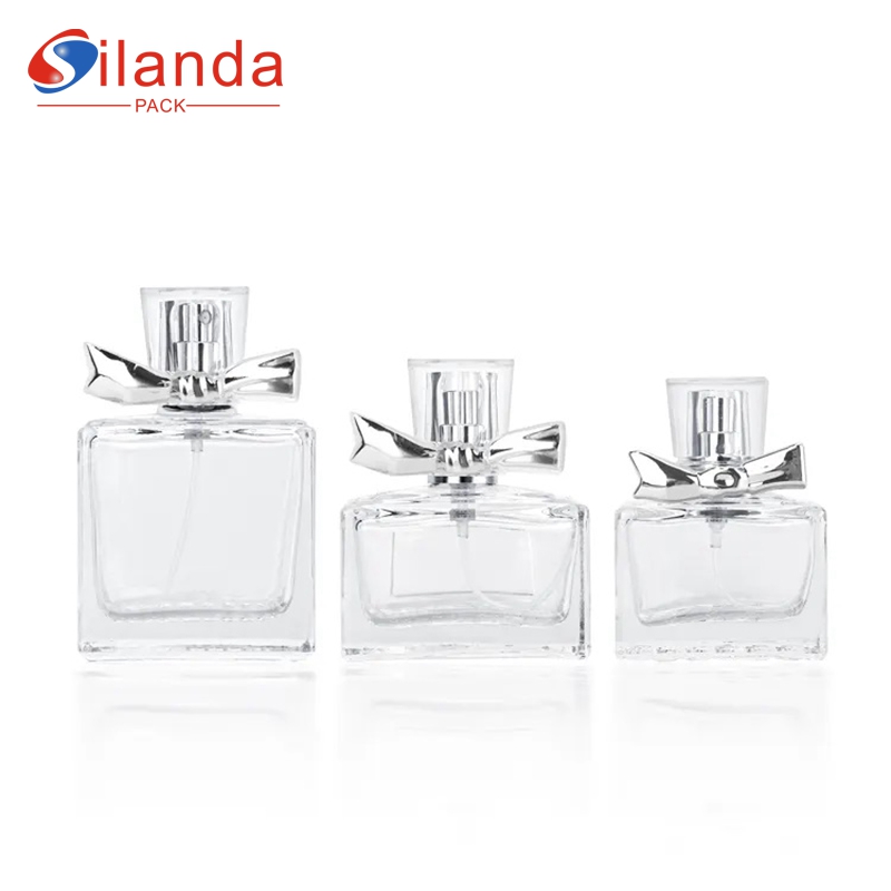 High Quality 15ml 30ml 50ml Square Glass Perfume Bottle Fine Mist Travel Portable Pump Spray Perfumery Container Fragrance Bottles 