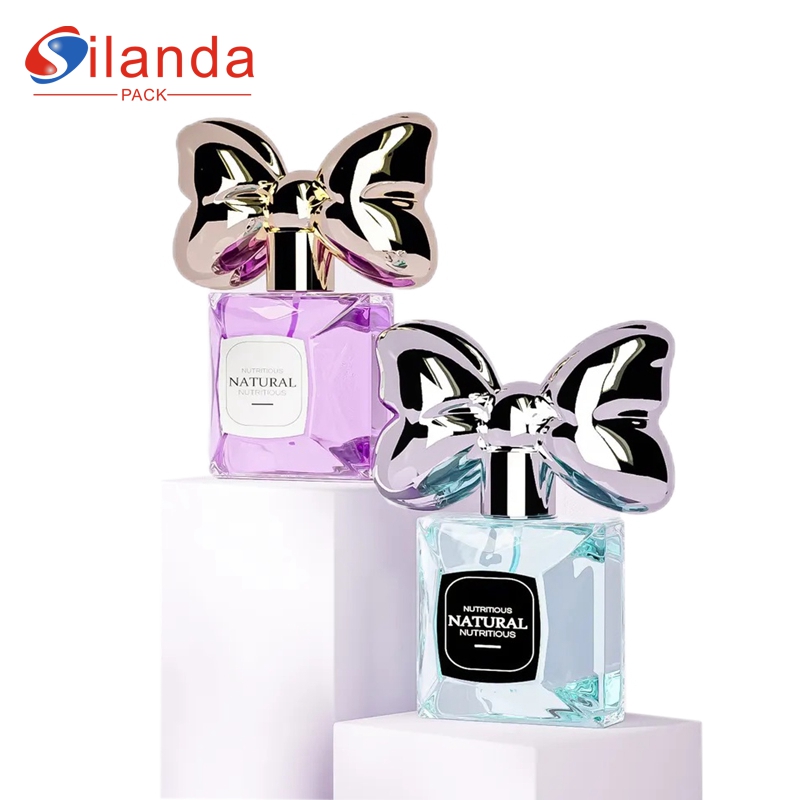 Luxury 50ml Glass Perfume Bottle Thick Bottom Travel Portable Fine Mist Pump Spray Perfumery Container Fragrance Bottles 