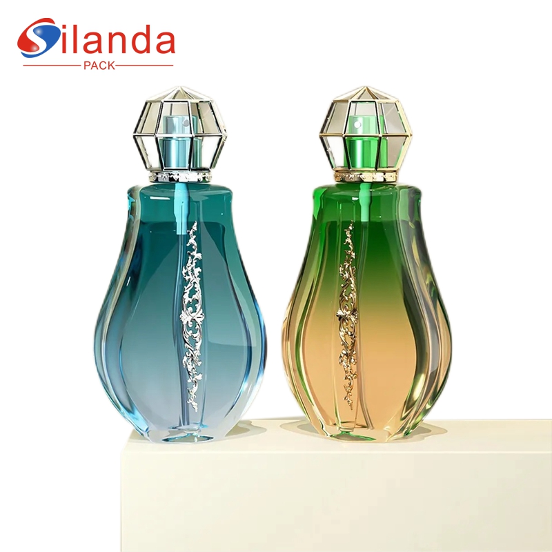 New Design 30ml 50ml 100ml Glass Perfume Bottle Thick Bottom Travel Portable Fine Mist Spray Luxury Perfumery Container Fragrance Bottles