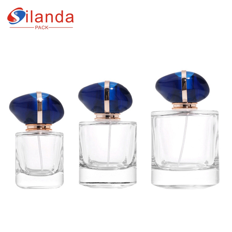 Elegant 30ml 50ml 100ml Clear Glass Perfume Bottle Travel Portable Pump Spray Refillable Perfumery Container Fragrance Bottles 