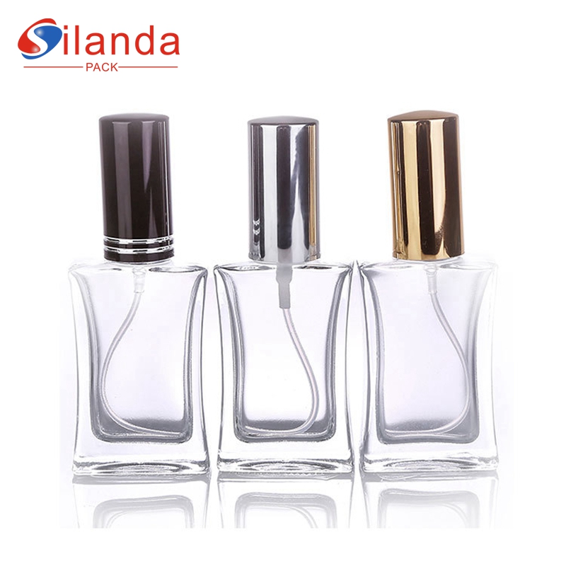 New 30ml Clear Screw Glass Perfume Bottle Elegant Fine Mist Pump Spray Thick Bottom Perfumery Container Fragrance Bottles 