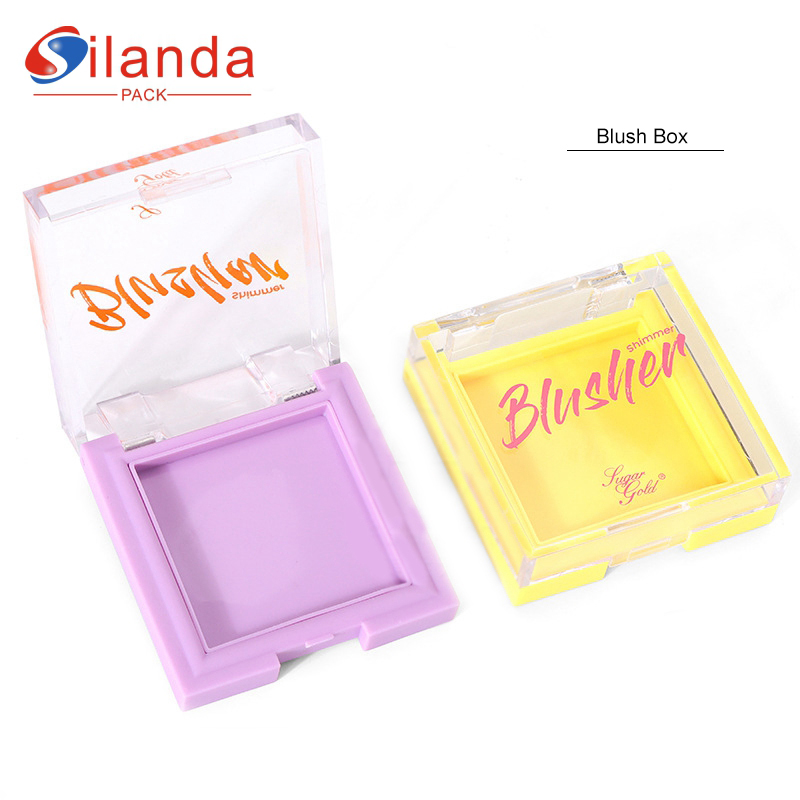 4g Empty Square Cosmetics Blush Box Portable Makeup Eyebrow Contour Pressed Powder Compact Case