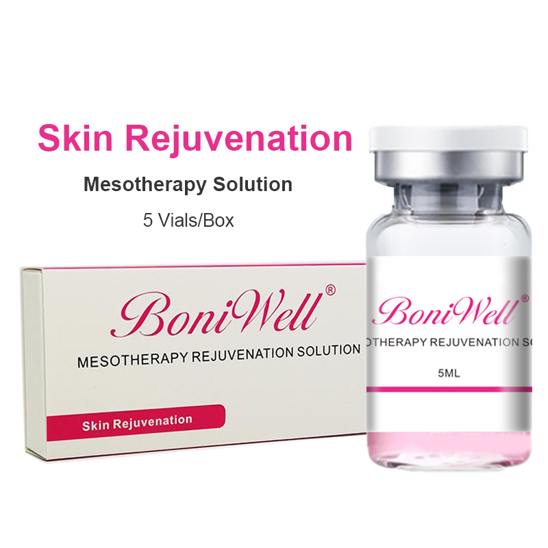 BoniWell Facial Care Meso Serum Skin Rejuvenation Booster Mesotherapy Micro-needling Solution Collagen Regeneration 5 Vials/Box